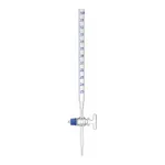 Supertek Burette, With Straight Bore, Moulded Screw Thread Glass Stopcock, Class A (DIN)