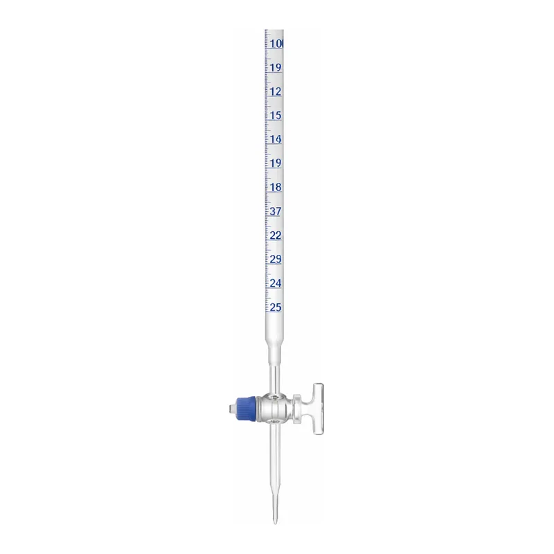 Supertek Burette, With Straight Bore, Moulded Screw Thread Glass Stopcock, Class A (DIN)