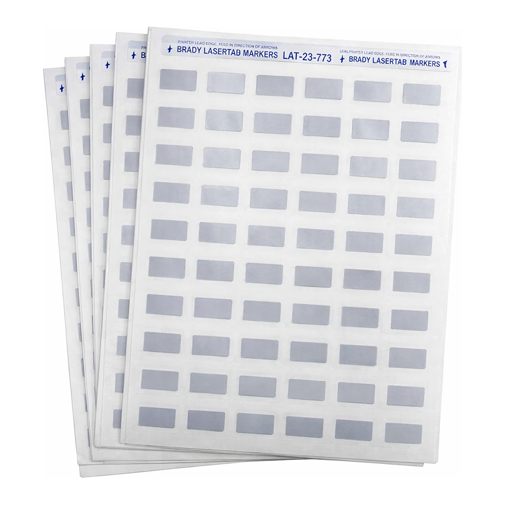 Brady LaserTab PermaShield Metallized Polyester Labels
