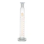 Supertek Measuring Cylinder, Round Glass Base And Interchangeable Polypropylene Stopper