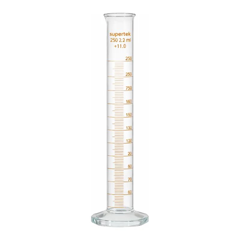 Supertek Measuring Cylinder, Hex Base, Class A (DIN)