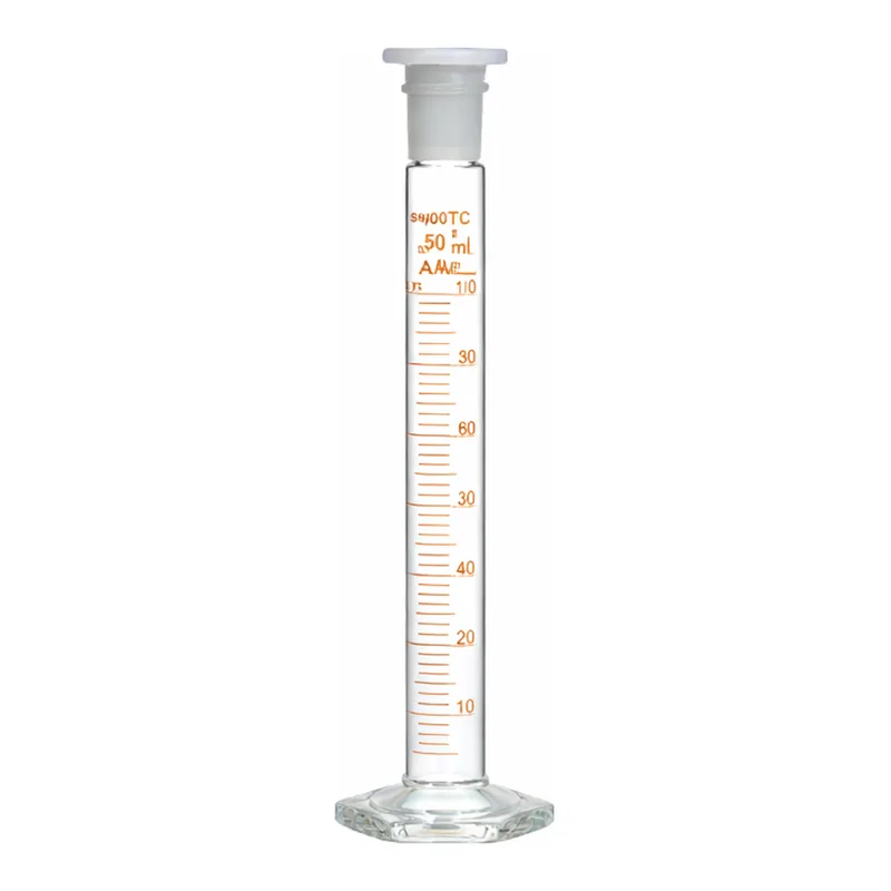 Supertek Measuring Cylinder With Hexagonal Base & Interchangeable Polypropylene Stopper