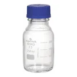 Supertek Reagent Bottle, Clear Glass, With Screw Cap