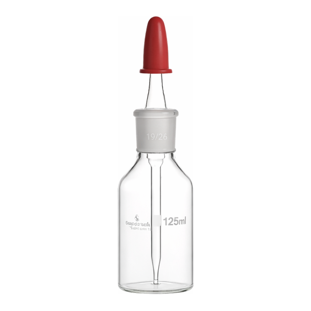 Supertek Dropping Bottle With Rubber Teat,Dropping Pipette Ground Into Bottle Neck Clear Glass