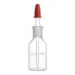 Supertek Dropping Bottle With Rubber Teat,Dropping Pipette Ground Into Bottle Neck Clear Glass