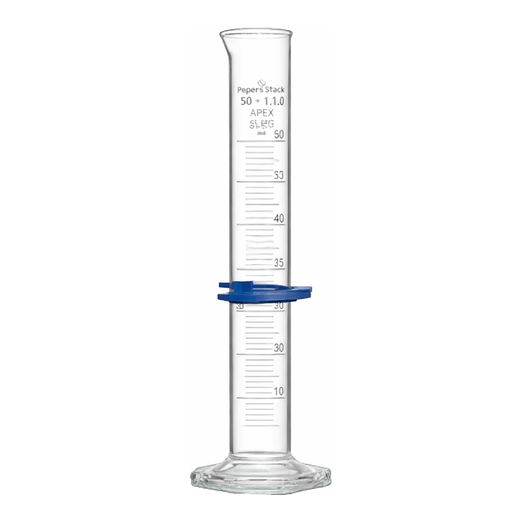 Supertek Measuring Cylinder Graduated, Hex Base, TC Class B (ASTM)