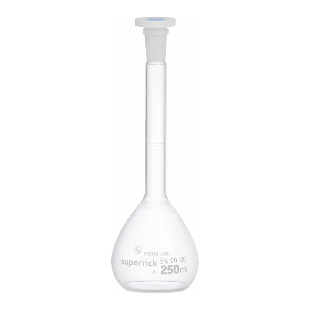 Supertek Flask, Volumetric, With Polypropylene Stopper, Class A (USP)