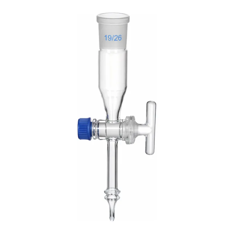 Supertek Adapter, Socket To Flexible Tubing, Straight Connection With Glass Stopcock