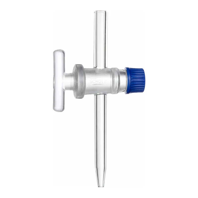 Supertek Stopcock, Straight, For Burette, Glass Key