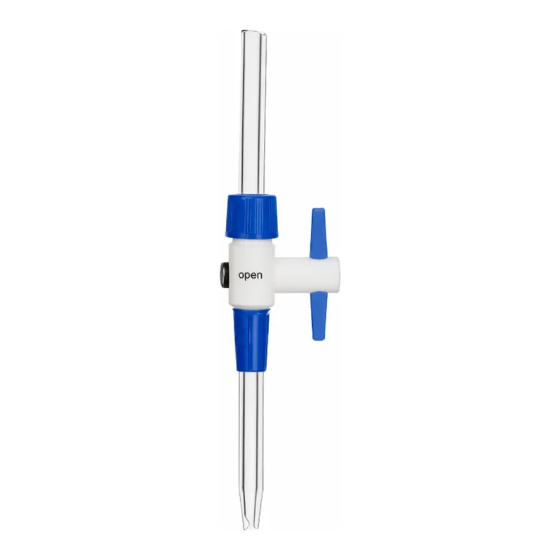 Supertek Detachable Stopcock, Straight, For Burette, PTFE Key