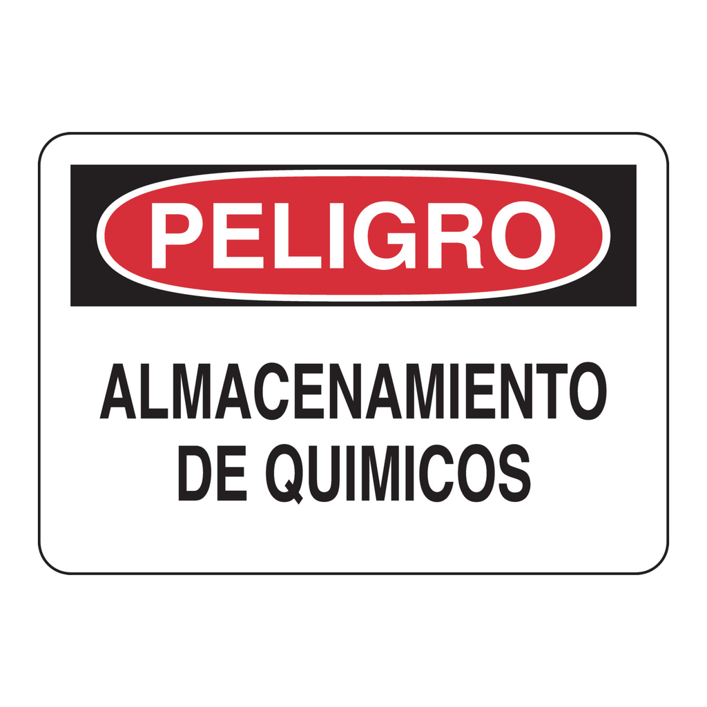 Brady PELIGRO Almacenamiento De Quimicos Sign