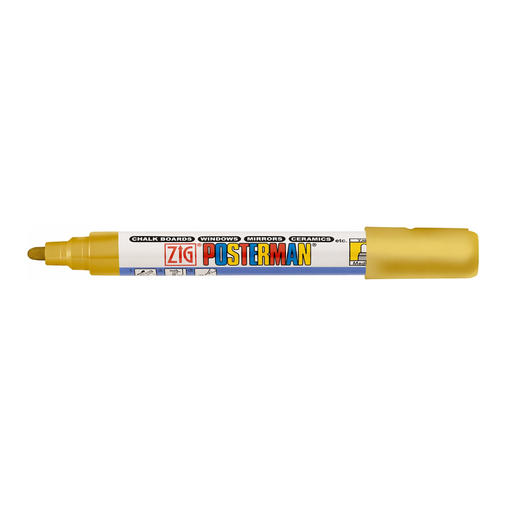 OFFICENEX 지그 포스터맨 수성 마카(2mm/메탈릭골드)