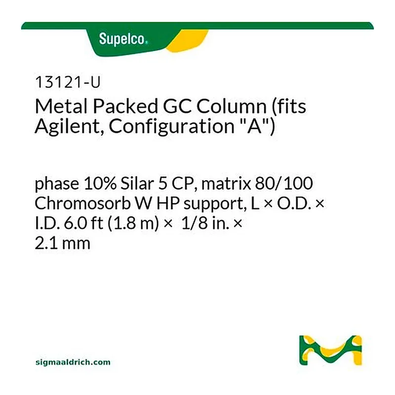 Merck MTO-SS COL 6FT 1/8IN 10% SILAR SCP ON