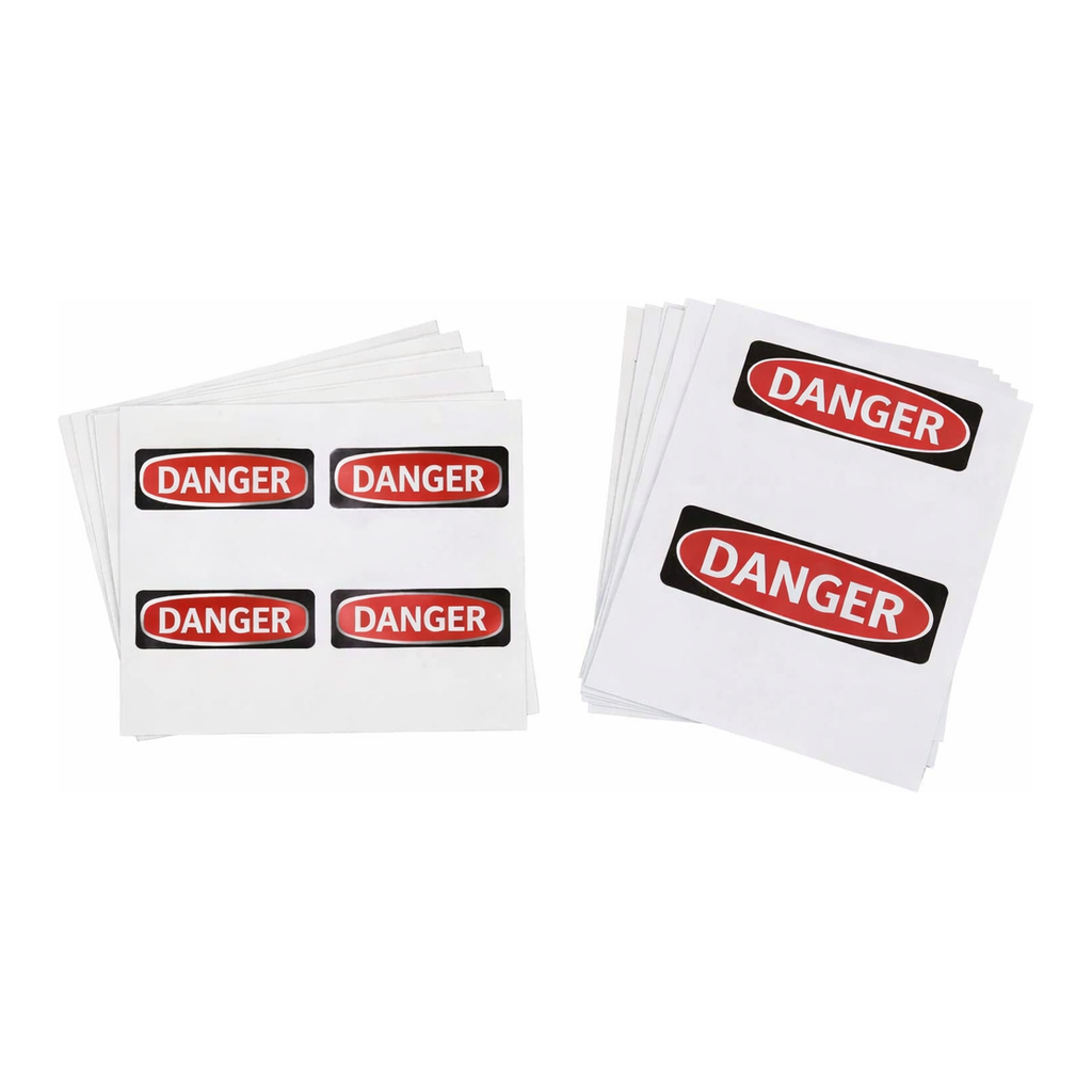 Brady Laser Printable Polyester DANGER Sign and Label Blanks Variety Pack