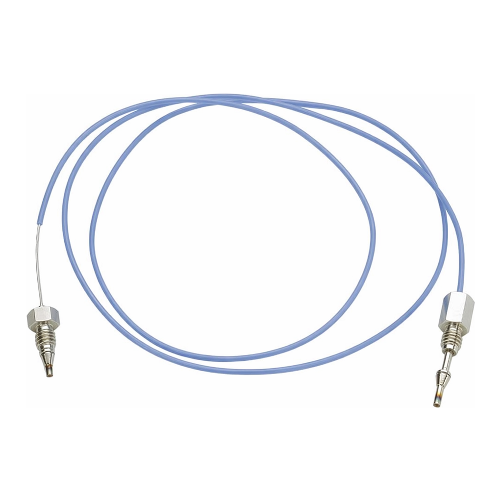 Restek Capillary SS Tubing, 700mm x 0.25mm ID, Blue 1/16in SS Male Nut, F/B Ferrule Set 1/16in Rh