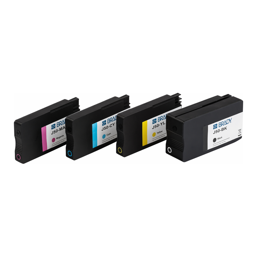 Brady BradyJet J5000 4 Color Ink Cartridge Pack