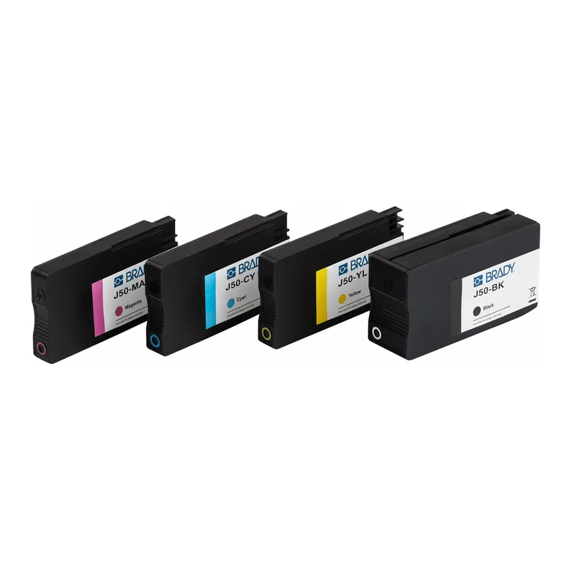Brady BradyJet J5000 4 Color Ink Cartridge Pack
