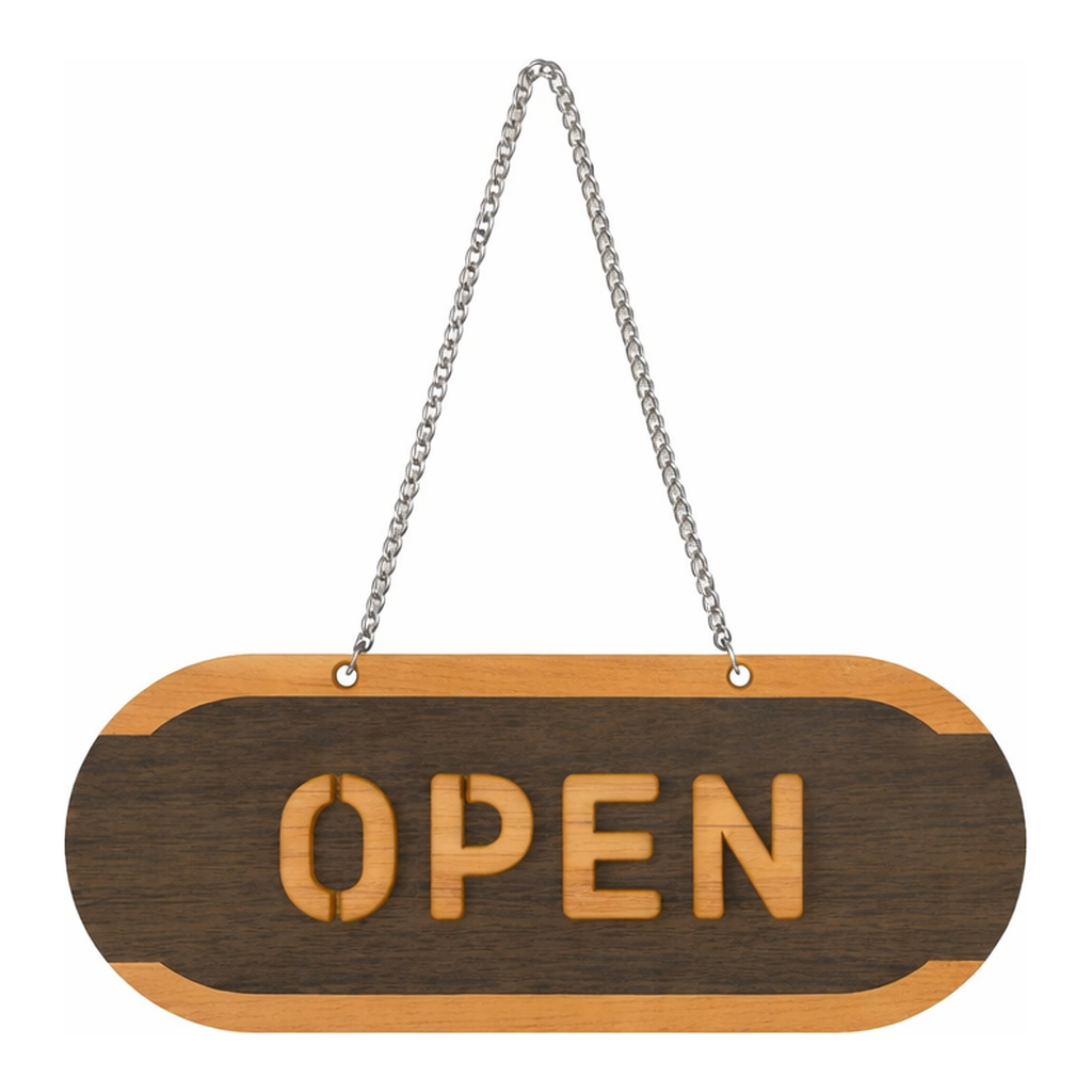 OFFICENEX [P]아트사인 OPEN/CLOSED(우드)대(6701/280*115*10 (양면))