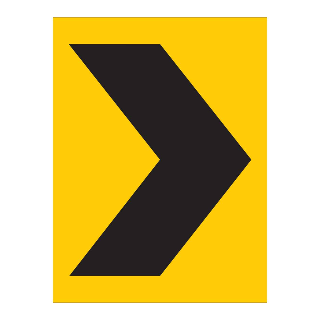 Brady Right Chevron Picto Sign