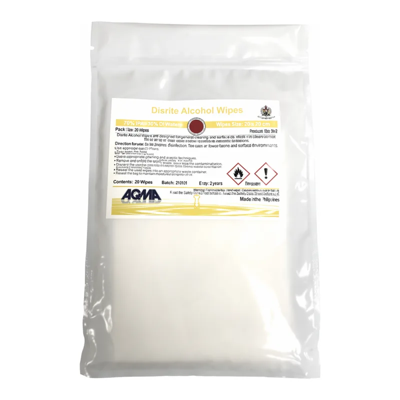 STERILE IPA 70% IN WFI HIGH QUALITY WIPES 68 GSM
