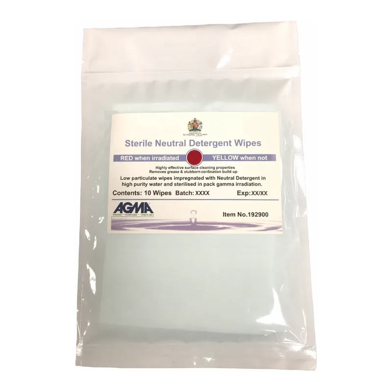 STERILE NEUTRAL DETERGENT HIGH QUALITY WIPES 68 GSM