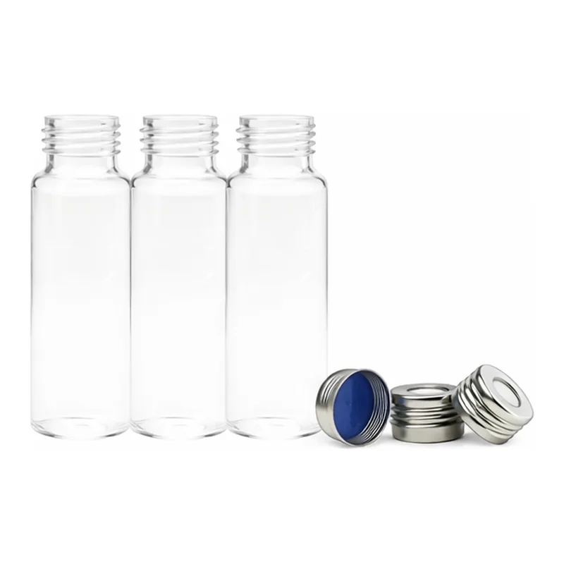 Agilent 20mL scrw hdsp vial+cap pt/sl 100/pk