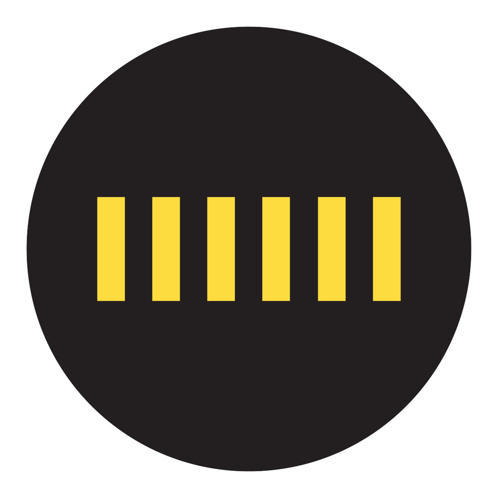 Brady GOBO Safety Sign Slides, Crosswalk Yellow Bars