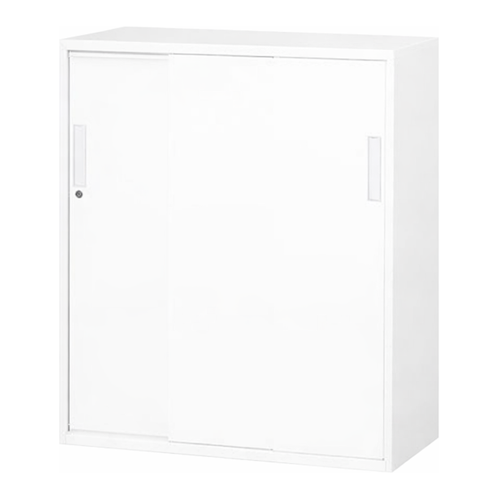 AS ONE Chemical-Resistant Double Sliding Storehouse 3 Sheets Steel Door