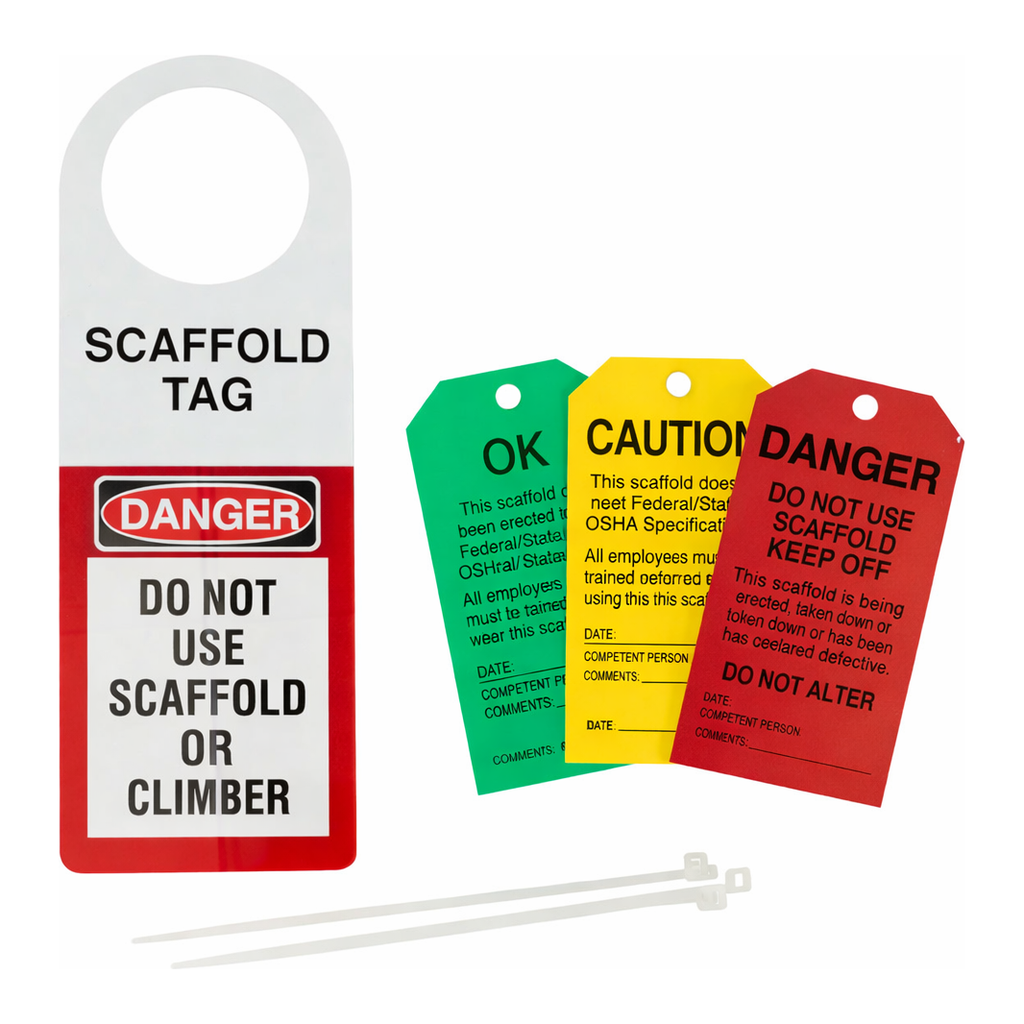 Brady Scaffold Status Holder and Tags