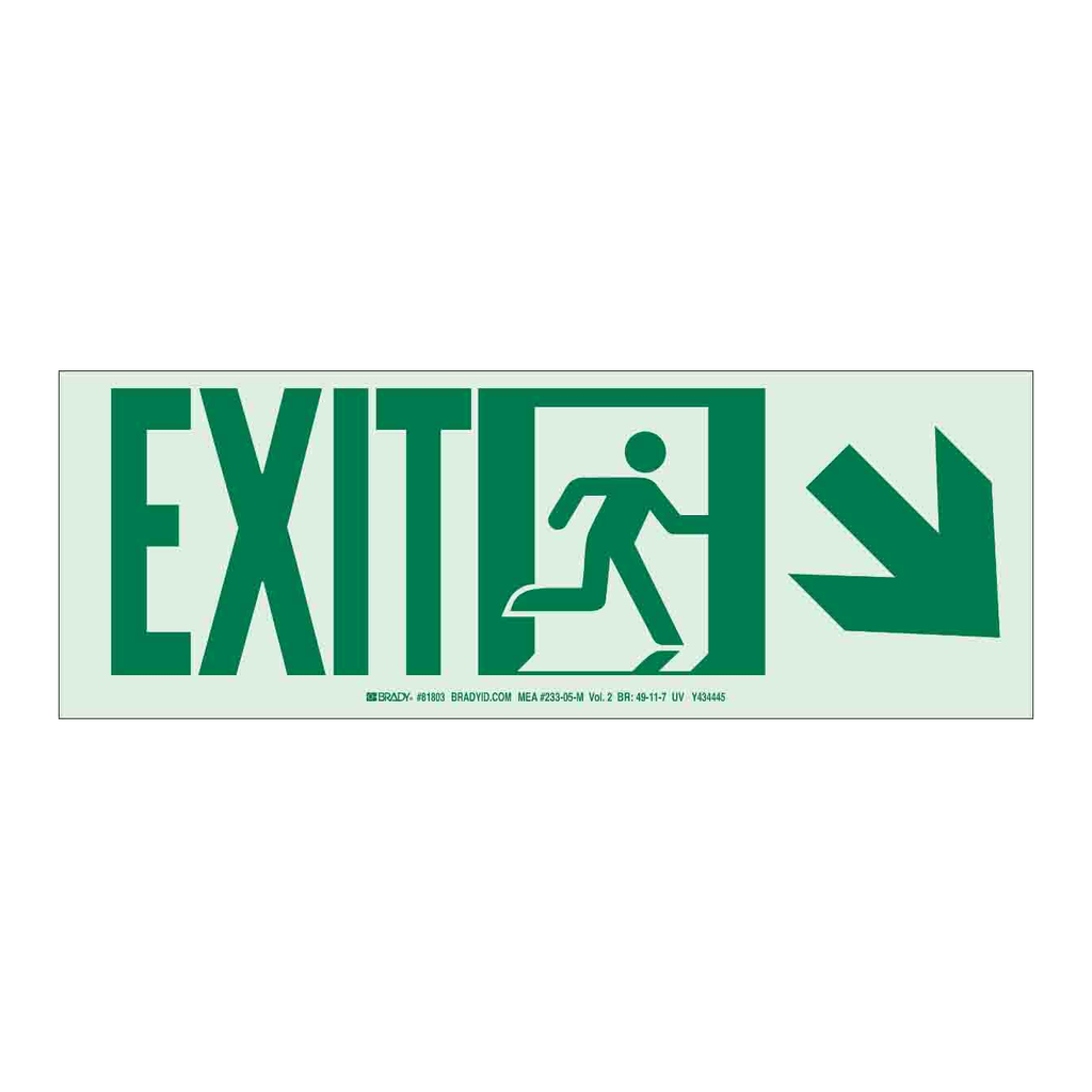 Brady Exit Sign