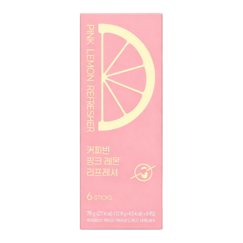 OFFICENEX 커피빈 핑크레몬 리프레셔(12.8g*6T)