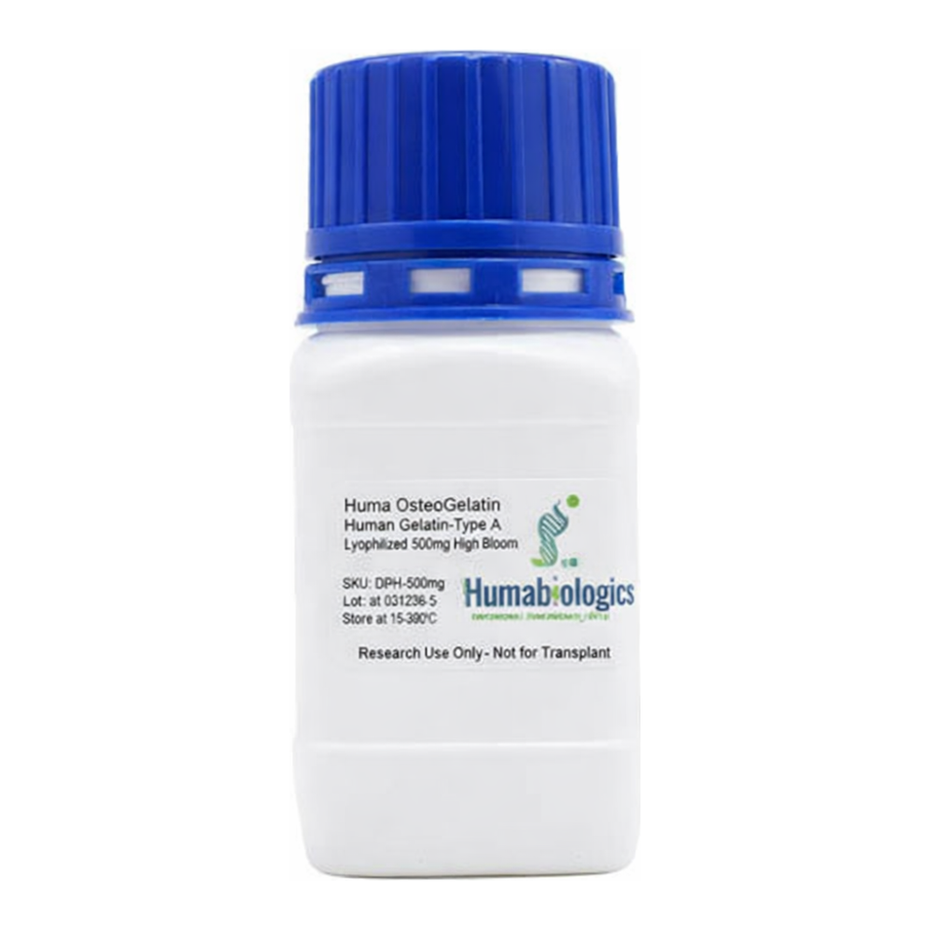 Humabiologics Huma OsteoGelatin- Human Gelatin, Lyophilized, High Bloom ~300g (BGHL)