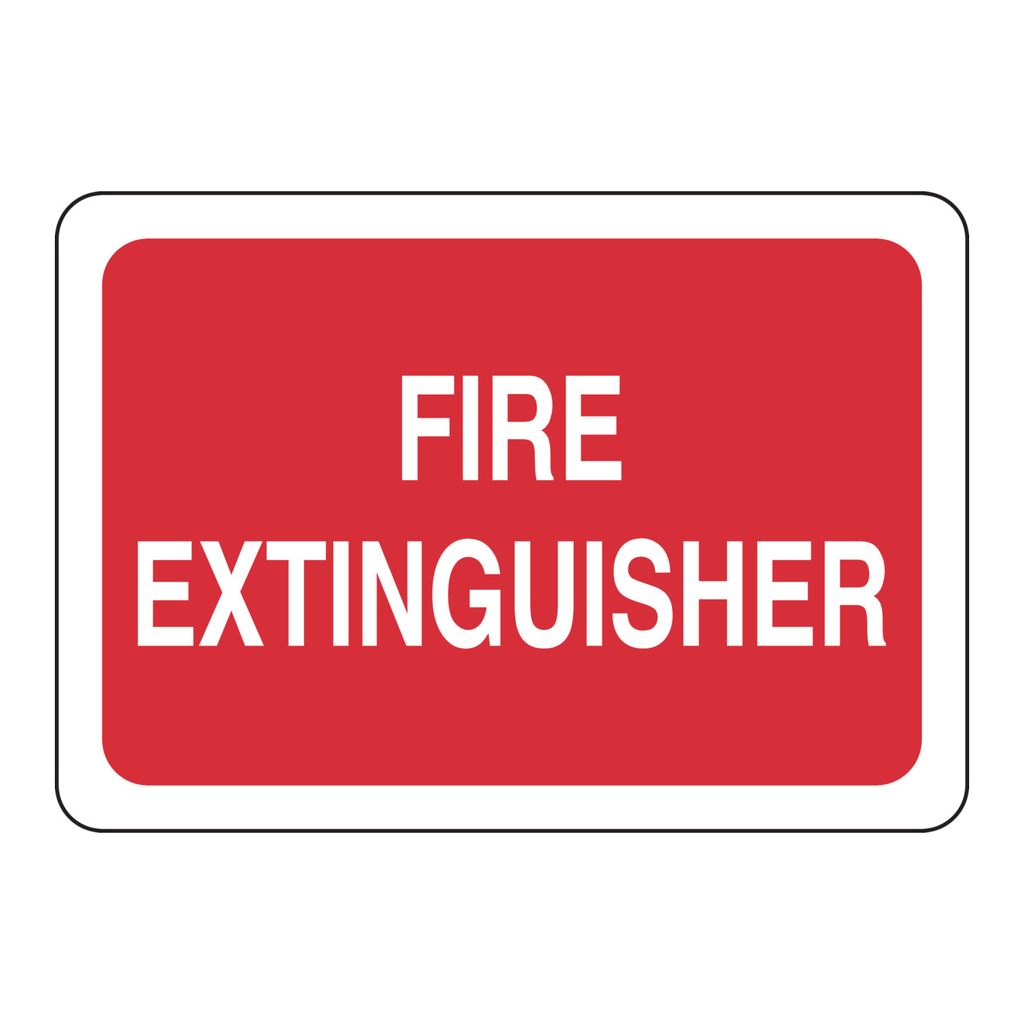 Brady Fire Extinguisher Sign