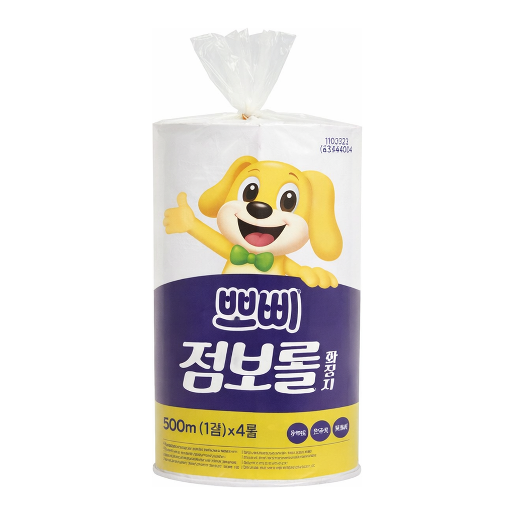 OFFICENEX [P]뽀삐 점보롤 1겹(500M*4롤x4팩(16롤)/박스)친환경 인증 상품
