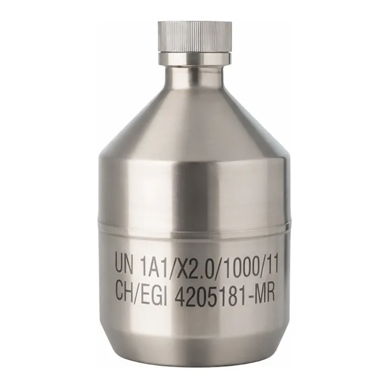 AS ONE Stainless Steel Bottle with Cap (UN Standards) 1.5L, 스테인리스 병 (UN규격 대응) 1.5ℓ
