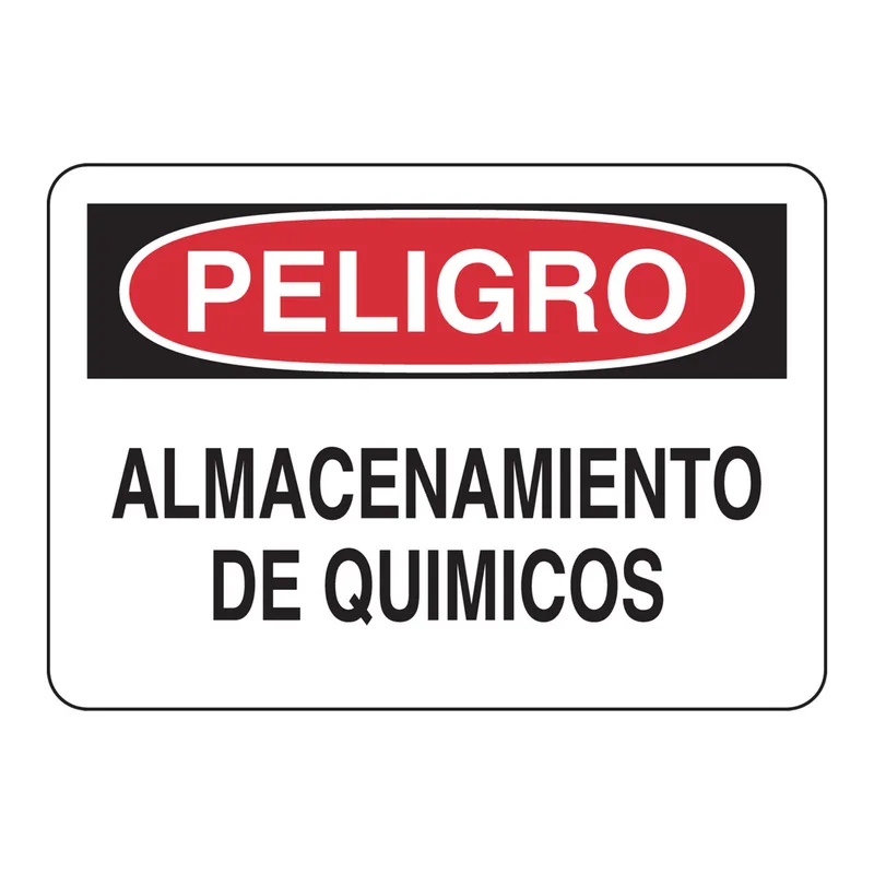 Brady PELIGRO Almacenamiento De Quimicos Sign