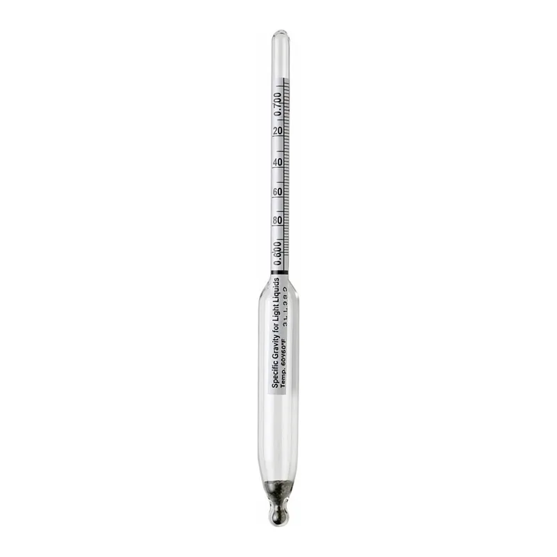 Thermo Fisher Scientific H-B Durac Plain-Form Glass Hydrometer, 0.800-0.900 SG/0.002
