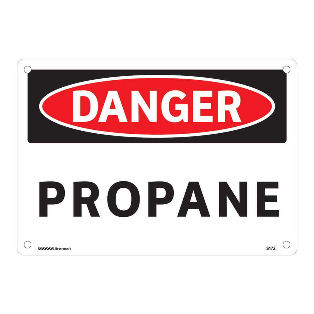 Brady DANGER Propane Sign