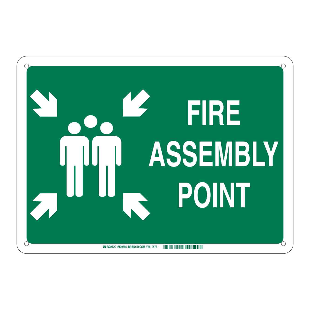 Brady Fire Assembly Point Sign