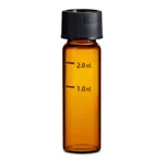 Waters LCGC Certified Amber Glass 15 x 45 mm Screw Neck Vial, with Cap and PTFE/Silicone Septum, 4 mL Volume, 100/pk