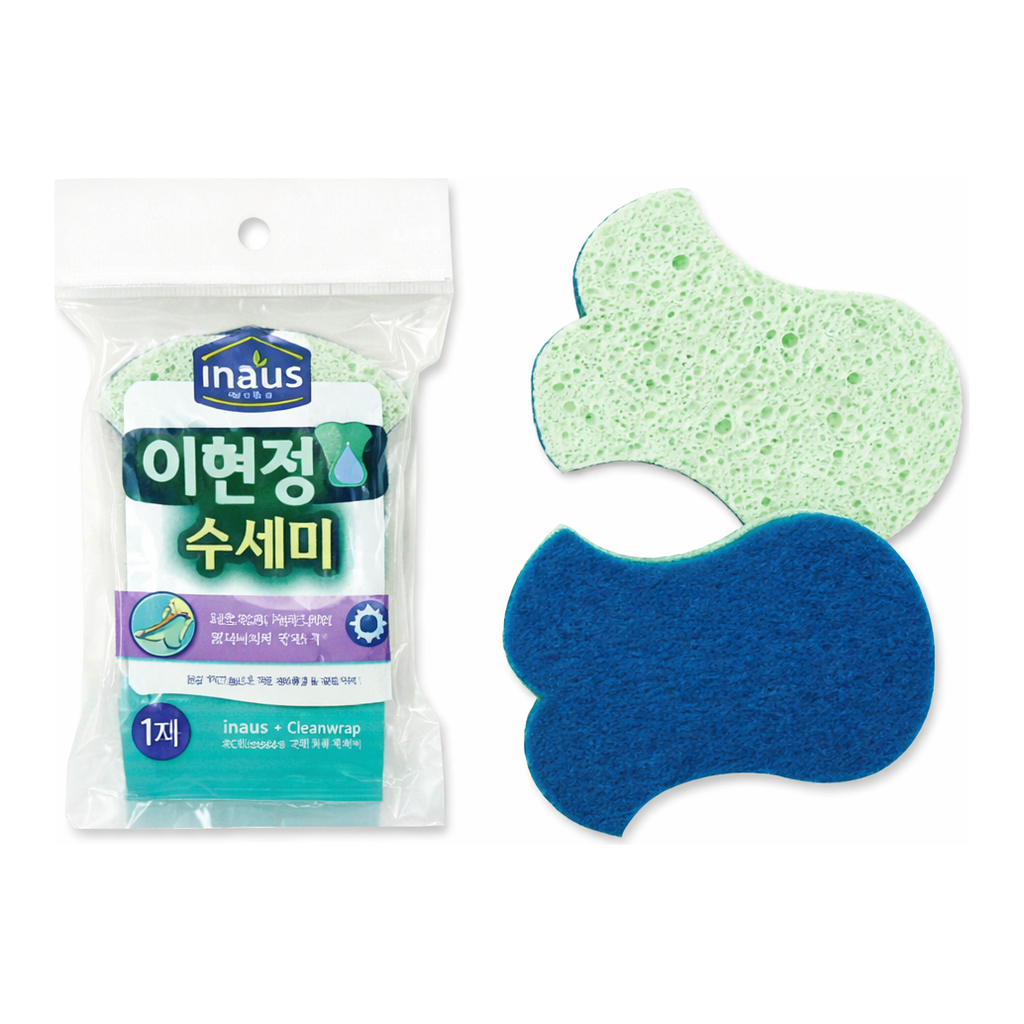 Daihan Science Cleanwrap Cellulose Scrubber, Natural Cellulose, Long-term Use, 115×90×23mmAnti