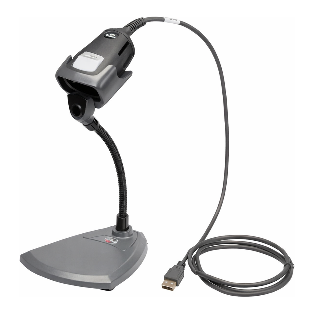 Brady CR1100 Handheld Wired Barcode Scanner with Stand - 1D, 2D, QR Code