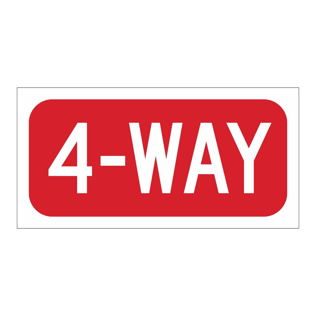 Brady Four Way Sign