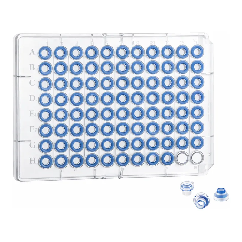 Greiner Bio One SCREW CAP FOR CRYO.S BIOBANKING TUBES,WITH BLUE GASKET, 96 PCS./PLATE