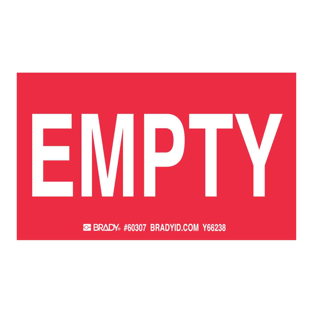 Brady EMPTY Labels