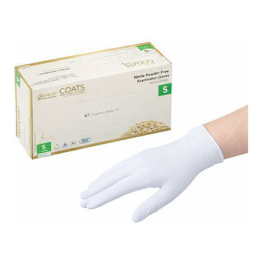 AS ONE COATS Nitrile Glove (Powder Free) 240mm, 코츠 니트릴 장갑(파우더 프리) 240mm