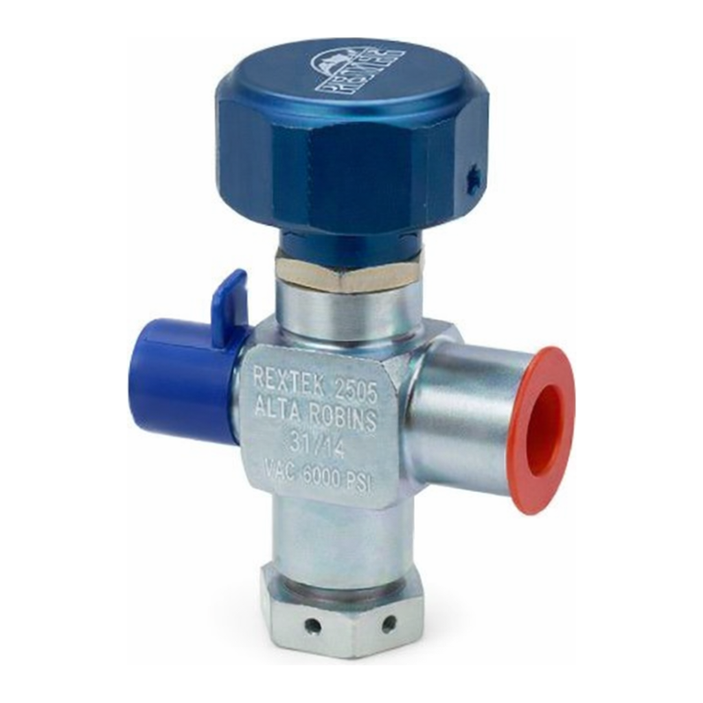 Restek Sample Cylinder Valve, 1/4in Male NPT x 1/4in Female NPT w/1800psi Rupture Disc, 3500psig