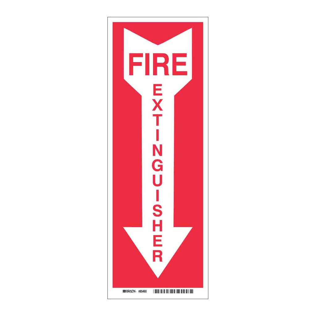 Brady BradyGlo Fire Extinguisher Sign