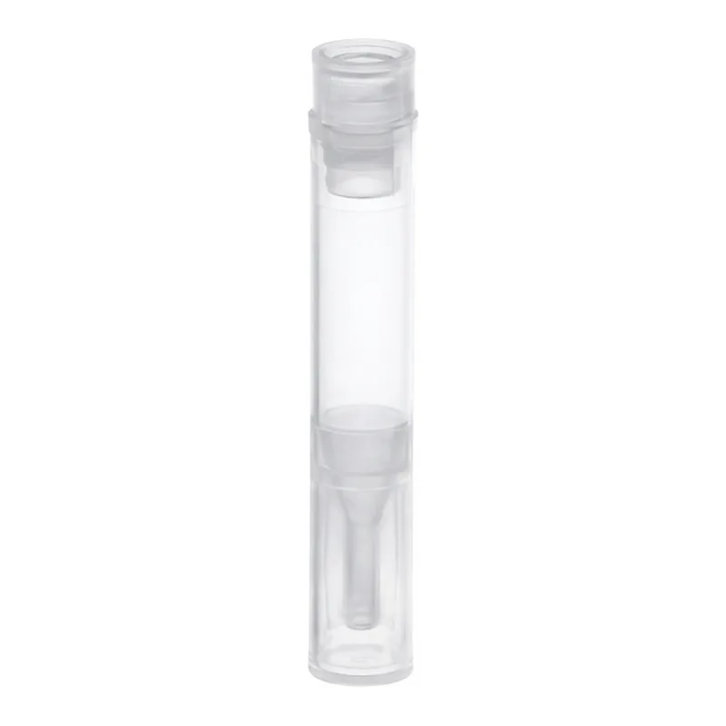 Waters Polypropylene 8 x 40 mm Snap Neck Total Recovery Vial with Polyethylene Septumless Cap, 700 µL Volume, 100/pk