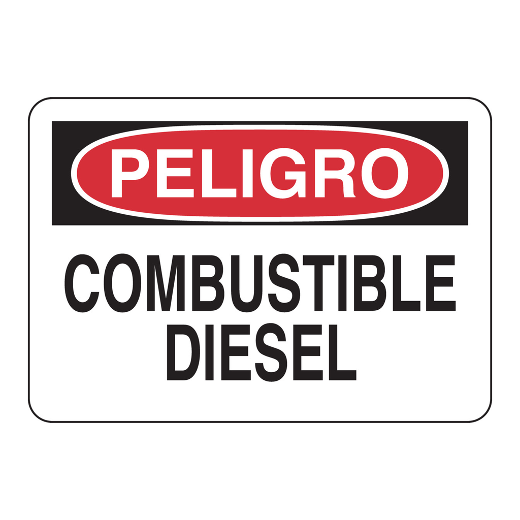 Brady PELIGRO Combustible Diesel Sign